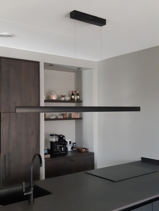 Pendant lamp Runa - Black matt -152cm - 2 Sensor dimmers