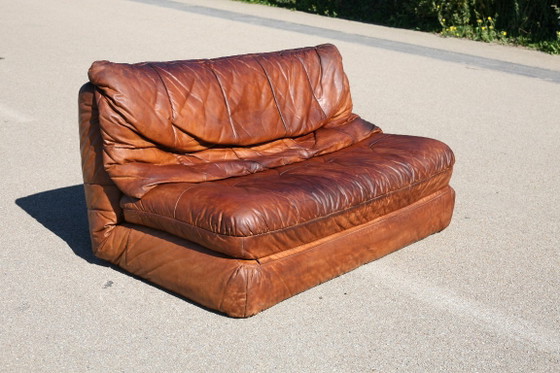 Canapé cuir vintage années 70 convertible – Canapés 2 places, Leather (photo 12 of 24)