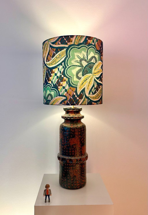 Lámpara recién ensamblada a partir de un jarrón con valor de colección: Carstens Tönnieshof - West Germany Studio Ceramics