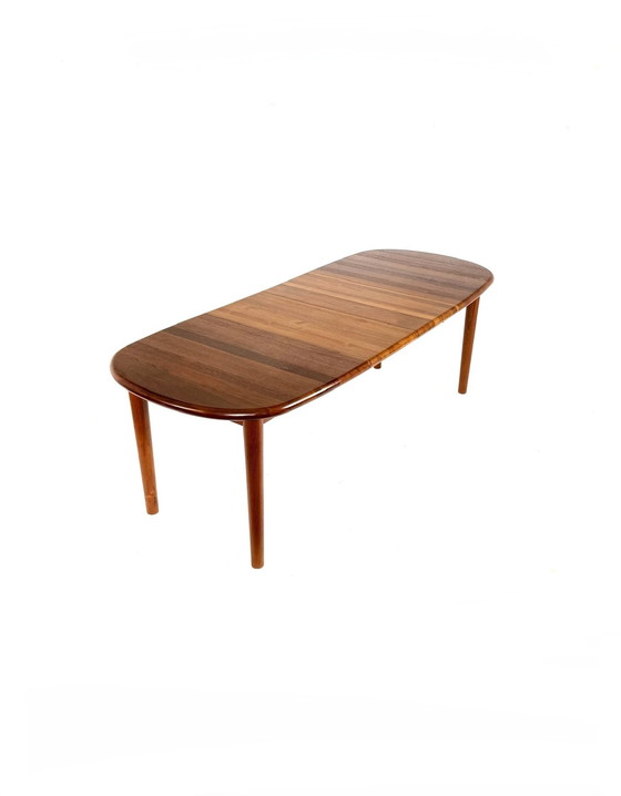 Image 1 of Vintage verlengbare Deense teakhouten eettafel ‘70