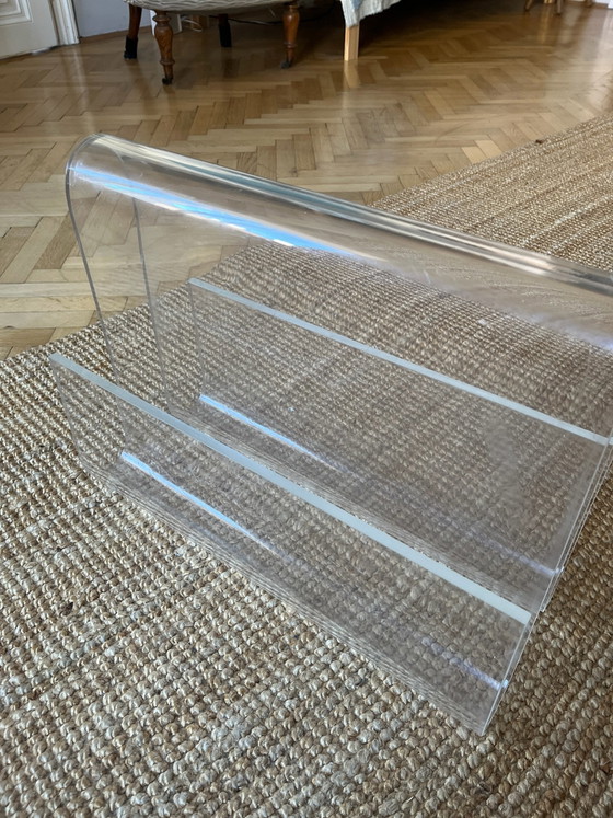 Splendido portariviste - vintage, Armadi contenitori, Plexiglass, Plastica, Trasparente (foto 3 di 7)