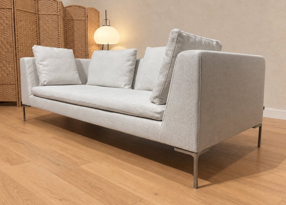 NEWLY UPHOLSTERED B&B Italia Charles 3-Seater + WARRANTY, 3-5 seaters, Other, Metal, Beige (photo 4 of 9)