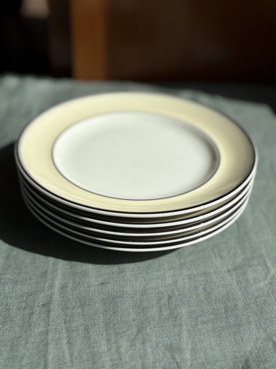 Set aus 5 Tellern Arabia Finland, aus der seltenen und beliebten Serie "Veranda". – Geschirr, Ceramic (photo 8 of 8)