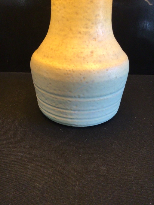 Lampe de table vintage Potterie de Schuur, milieu du siècle, avec abat-jour d'origine