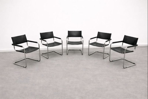 5x MG5 chairs – Centro Studi / Matteo Grassi – vintage Italian design