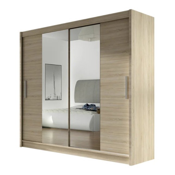 Image 1 of Bega II Sliding Wardrobe 180 cm | Lumieree.eu
