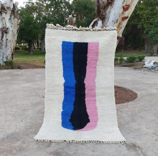 Tapis marocain en laine naturelle 200cmx100cm