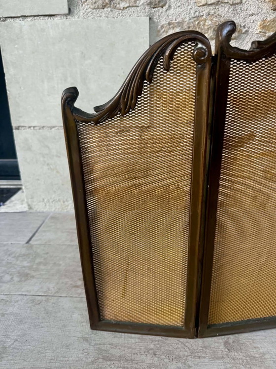 Pare-feu en laiton, style Louis XV. – Objets déco, Plastic, Brass, Barok (photo 4 of 7)