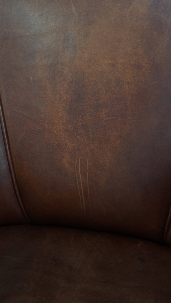 Image 1 of Poltrona/poltrona Art Déco in pelle di pecora