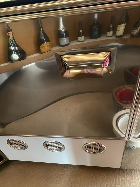 Je vends un bar d'angle modèle Willy Rizzo. – Meuble bar, Glass, Metal (photo 4 of 5)