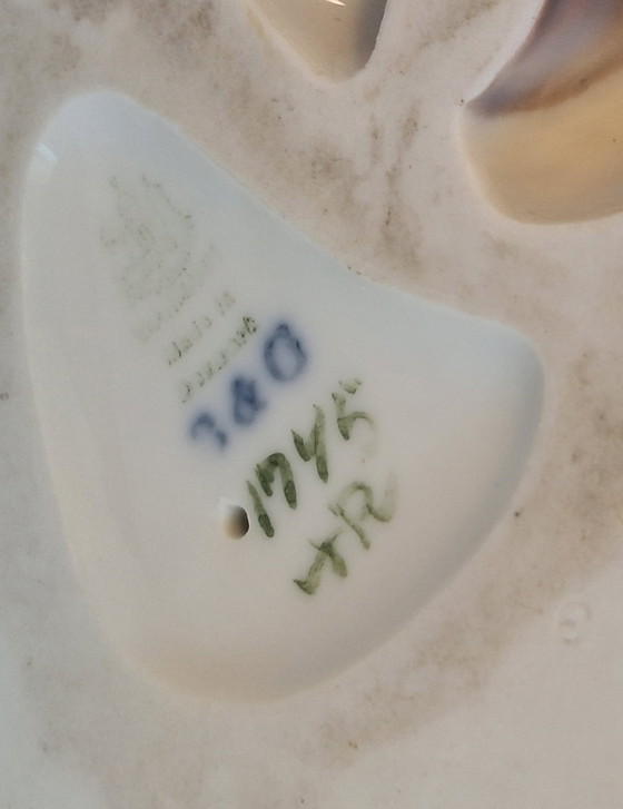 Image 1 of Statuette Of A Girl With Cat, Bing & Grondahl 1960s