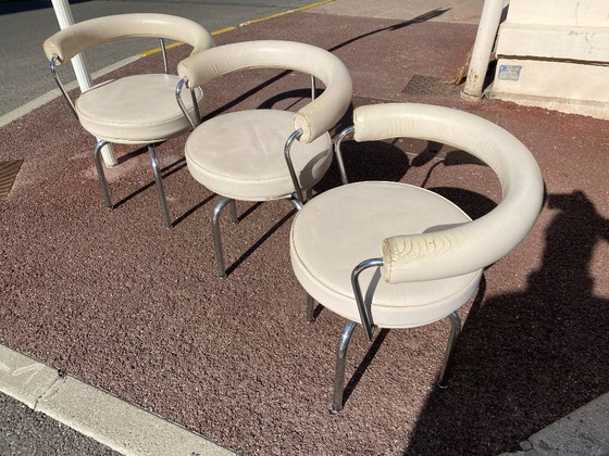 Image 1 of Cassina LC7 stoelen 3 stuks