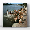 The Amstel, Amsterdam 1963 - Summer on the quay, fine art print