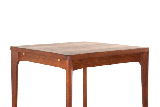 Restored Henning Kjaernulf For Vejle Extendable Dining Table Square Danish Vintage – Wood (photo 7 of 15)