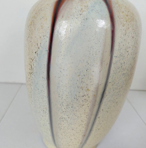 Vintage Art Déco Druipglazuur Vaas, Thulin België Model 90-2 – Thulin Faiencerie, Vazen, Ceramic (photo 4 of 10)