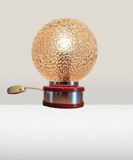 Space Age Table Lamp Bubble Glass – tafellampen, Metal (photo 2 of 5)