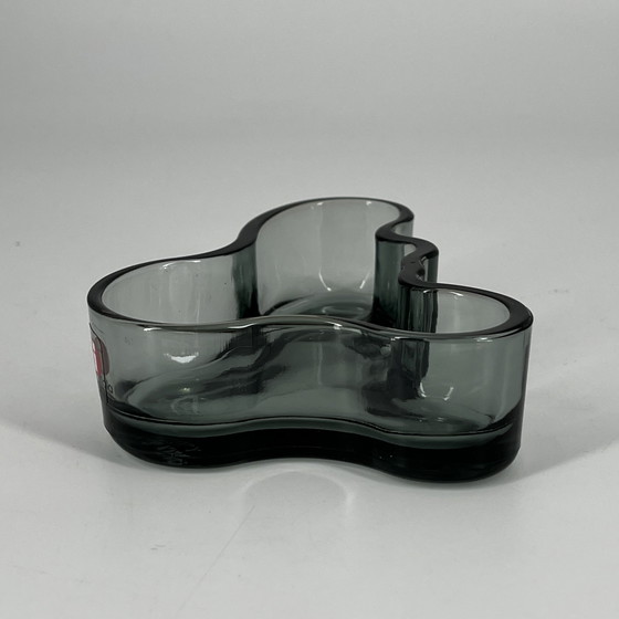 Image 1 of Iittala Alvar Aalto theelichthouder – rookgrijs glas