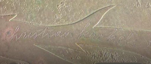 Christian Krekels , Unieke  salontafel, gesigneerd  160 x 90 cm