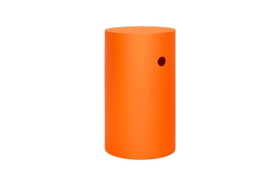 Image 1 of Table d'appoint piédestal Hem Hide orange. Neuve dans sa boîte.