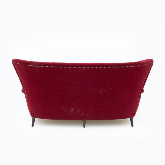 Image 1 of Gio Ponti Art Dèco Italian Sofa from Hotel Bristol Merano, 1950s