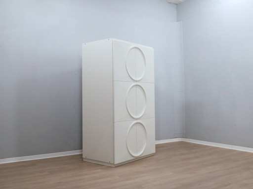 Italiaanse Space Age kledingkast wit gelakt F.lli Proserpio jaren 60