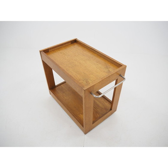 Image 1 of Vintage wooden bar cart, Czechoslovakia 1970