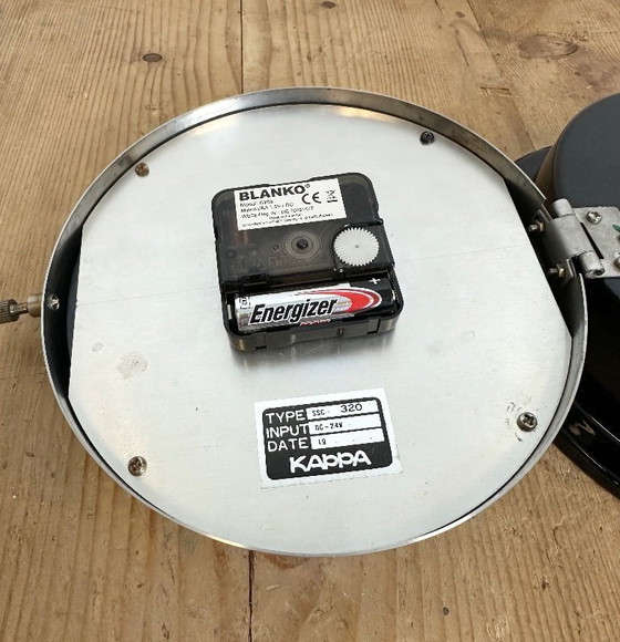 Image 1 of Vintage Black Kappa Maritime Wall Clock, 1980s