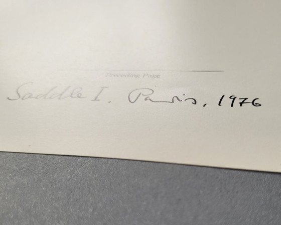 Image 1 of Helmut Newton Saddle I, Paris, 1976 | Impression offset, Collection spéciale 1979