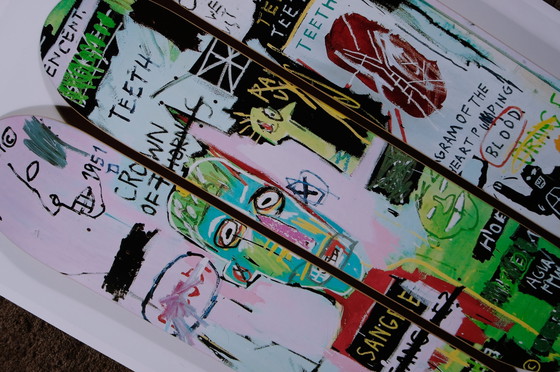 Image 1 of Jean - Michel Basquiat  "Skateboard"  Poster  