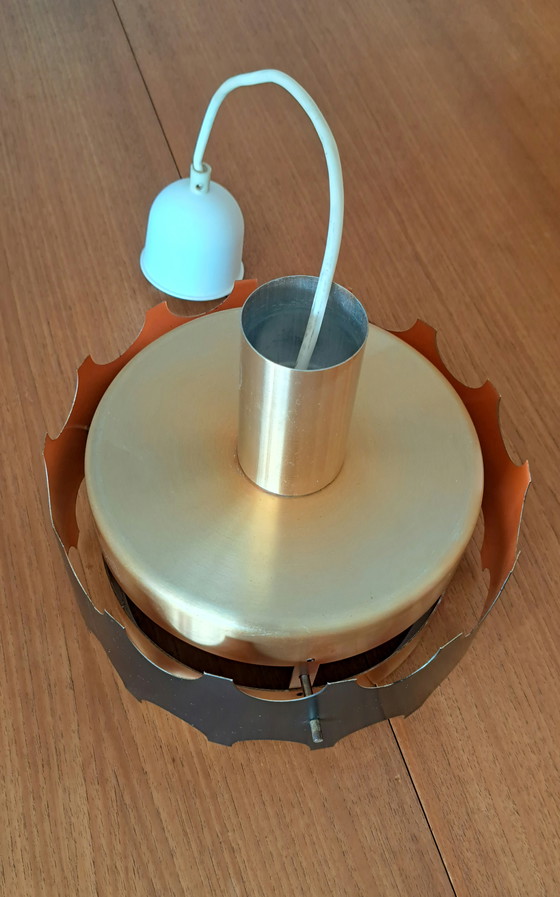 Image 1 of Lampada da soffitto vintage degli anni '70 nello stile di Jo Hammerborg