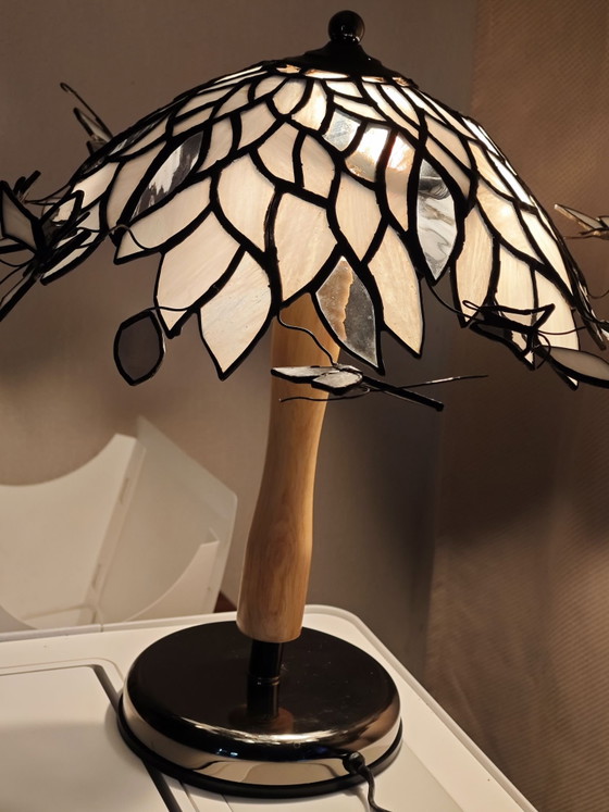 Lámpara mariposas 🦋, Migueline, Lámparas de mesa, Metal, Vidrio, Beige (foto 8 de 15)