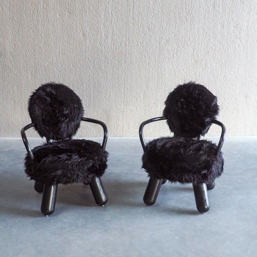 Pair of Limited Edition Lounge Chairs by Olivier De Schrijver for Ode’s Design.