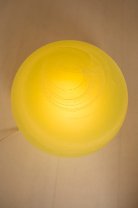 Image 1 of Lampe globe design en verre vert Wolfi Leuchten – série "Planètes"