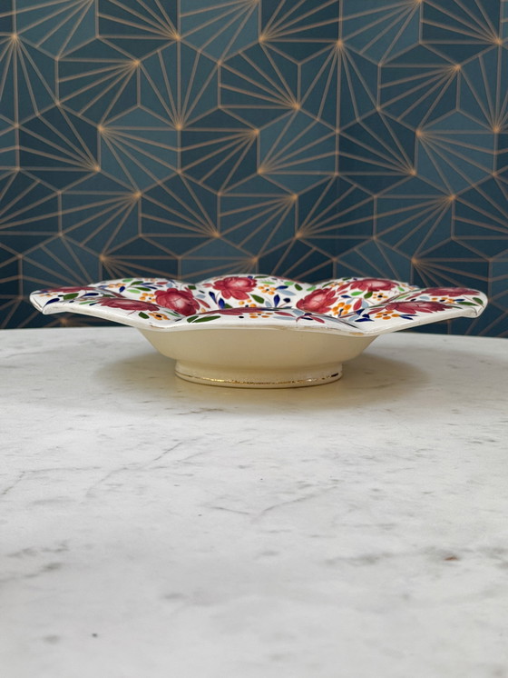 Image 1 of Boch Frères Keramis - Raymond Chevalier - Grote Art Deco Schaal, jaren 30