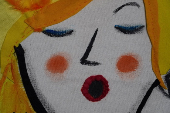 Arazzo tessile „Singer“ di Mathilde Renes, Paesi Bassi, 2018 – II – Decorazioni murali (photo 4 of 10)