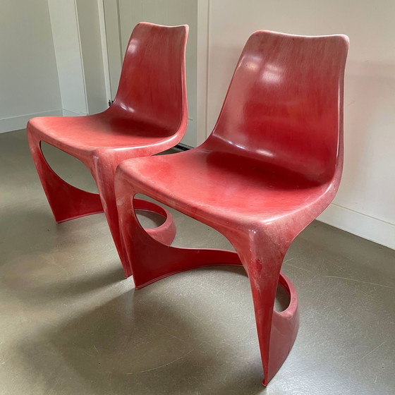 Image 1 of Paire de chaises design vintage par Steen Ostergaard pour Cado, 1971