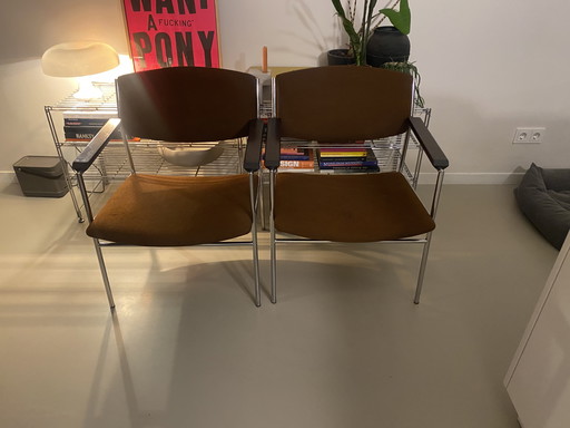 2 Gijs van der Sluis Sessel, niedrige Lounge-Stühle