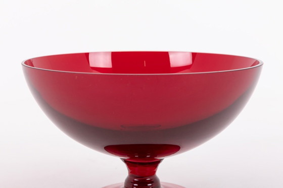 Image 1 of Vintage Glass Bowl from Monica Bratt for Reijmyre Glasbruk, Sweden 1950’s