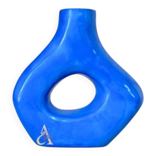Majorelle Blauwe ambachtelijke vaas