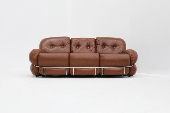 Image 1 of Vintage Okay sofa by Adriano Piazzesi Italy 1970s