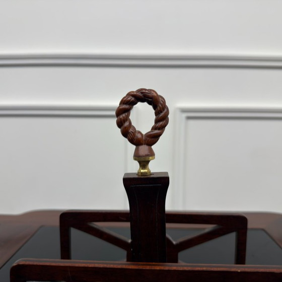 Porta lettere classico in legno con tagliacarte – Accessori da tavola, Ottone (photo 5 of 6)