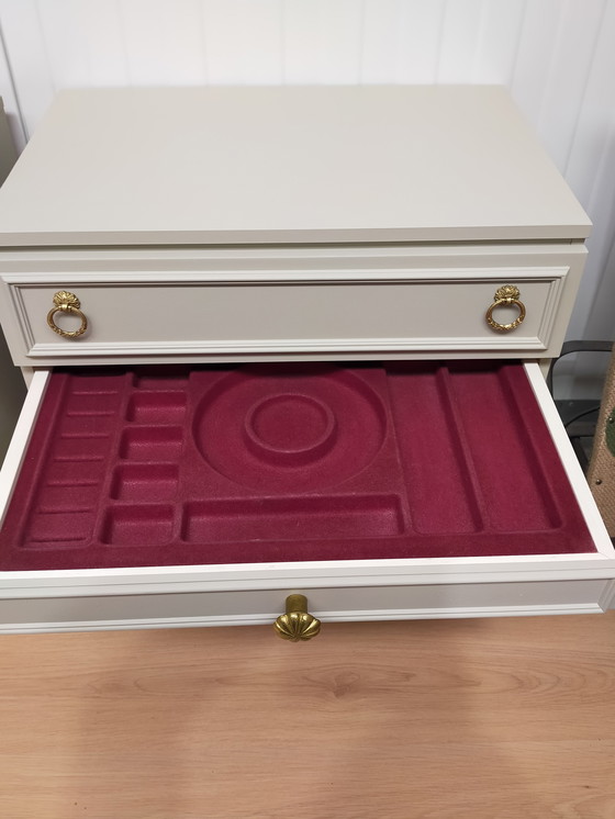 Image 1 of Coiffeuse vintage avec 2 tables de chevet