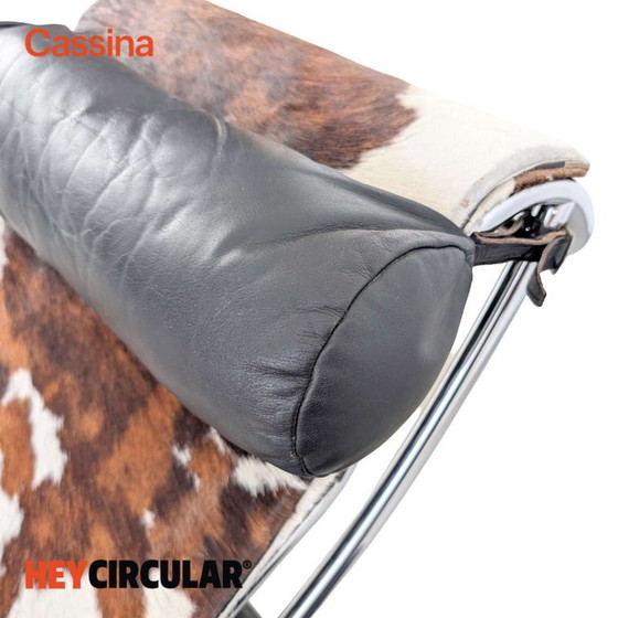 Originale Cassina LC4 Chaise Longue Vintage Le Corbusier Pelle di Mucca, Sedie da camera, Cromo, Multicolore (foto 11 di 15)