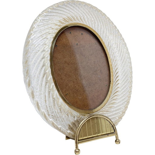 Vintage hand-blown Murano glass frame