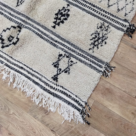 Image 1 of Beni Ouarain Carpet Of High Quality Wool - Tapis Beni Ouarain En Laine De Haute Qualité