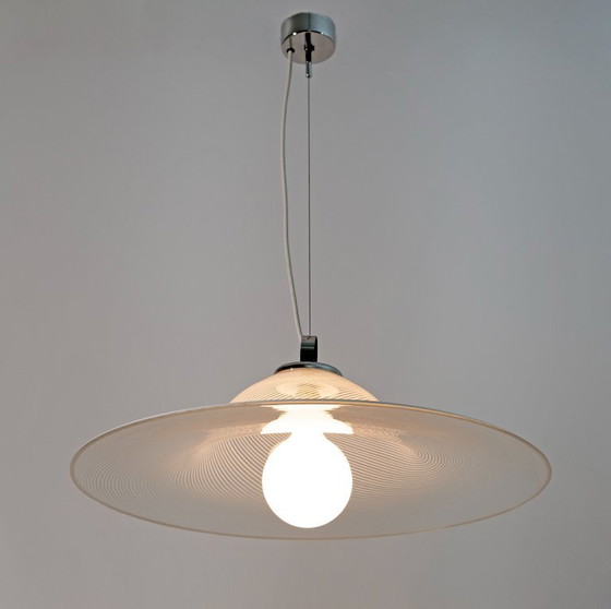 Image 1 of Lampada a sospensione in vetro di Murano a spirale, anni '70, metà del secolo scorso