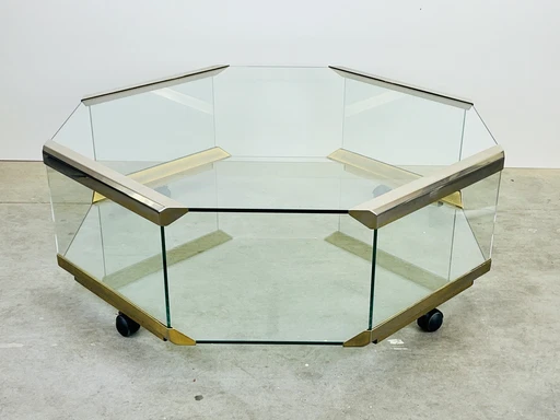 Galotti & Radice - Octagonal Coffee Table On Wheels