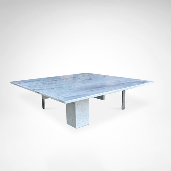 Image 1 of KW1 Metal and Marble Coffee Table by Hank Kwint for Metaform 1980s