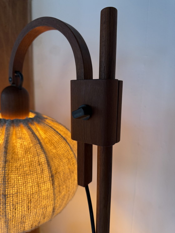 Image 1 of Lampadaire vintage en teck, Domus ‘80