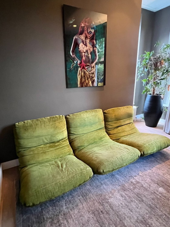 Image 1 of 3 vintage Marsala chairs by Michel Ducaroy for Ligne Roset